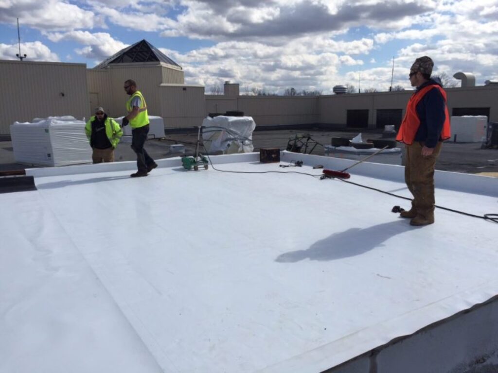 TPO commercial roof installation in New Orleans, LA